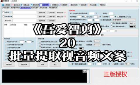 《吾爱智剪》20-批量提取视频音频文案