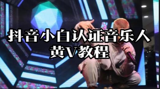 【054】抖音小白认证音乐人黄V教程