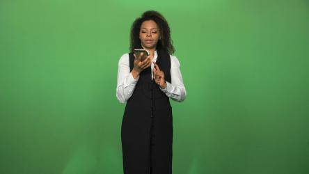 接电话的女人[4K]