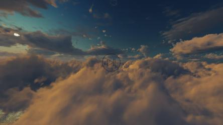 Going through the clouds on a night flight[]