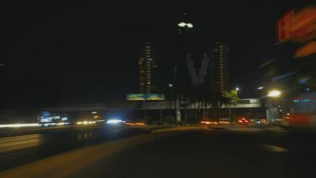 夜间游览城市[免费商用]