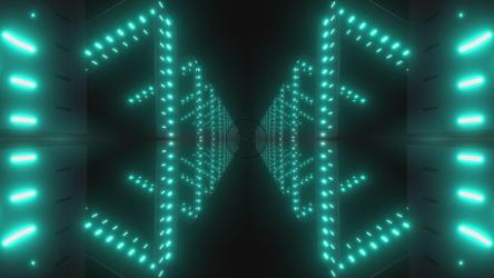 Path between two rows of light[4K]