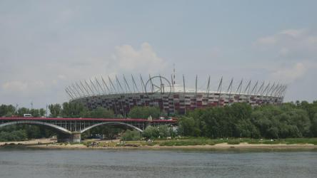 一座桥和体育场景观[4K]