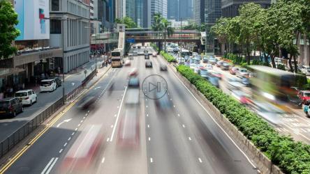 香港公路交通繁忙[4K]