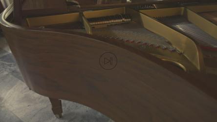 演奏三角钢琴的经验丰富的钢琴家[4K免费商用]