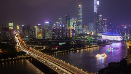 高速交通与城市景观[4K]