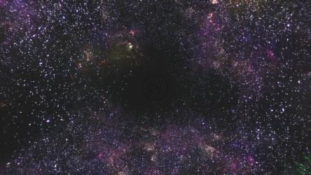 3D中的紫色恒星和星云管[]