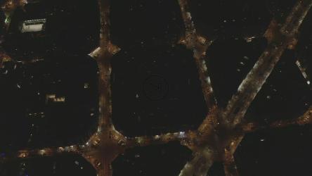 巴塞罗那市的照明大道[4K]