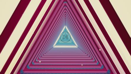 Abstract wavy surfaces formed by luminous polygons[4K]