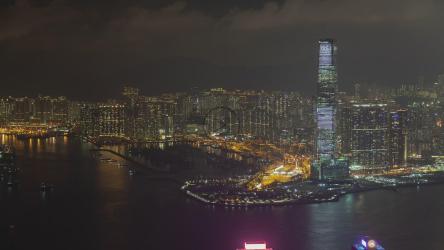 香港港口与城市夜景[]