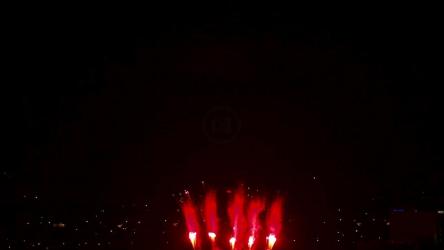 Firewoks celebration in the night sky[]