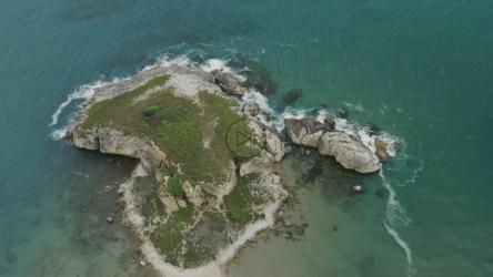 海滩边缘的岛屿[4K]