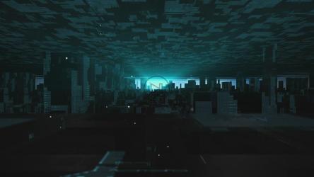 带建筑的虚拟未来城市[]