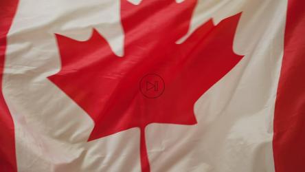 Close up of the Canadian Flag[]