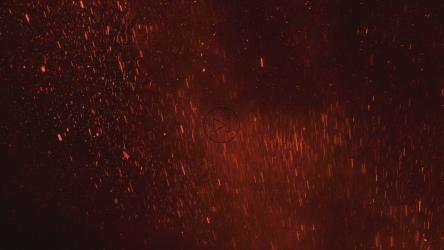 燃烧的熔岩颗粒在空中跳跃[免费商用]