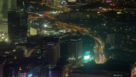 吉隆坡夜间城市景观延时[4K]