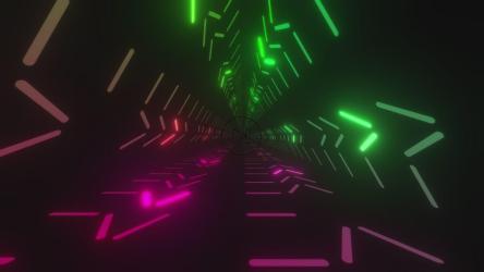 带有浅色线条的三角形通道[4K]