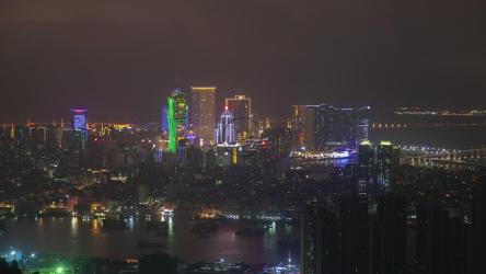 澳门现代城市夜景[]