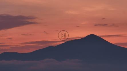 日落时的山脉剪影[免费商用]