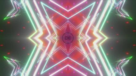 具有霓虹灯峰值的多边形[4K]