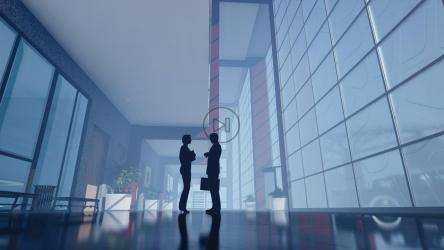 业务同事交谈[]