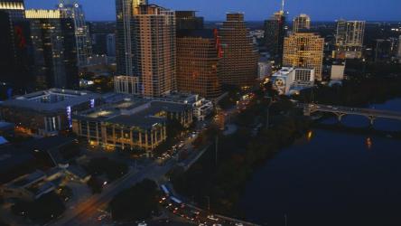 General shot of a large city from above[免费商用]