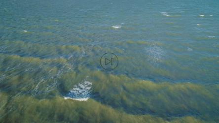 海浪的慢动作纹理[4K]