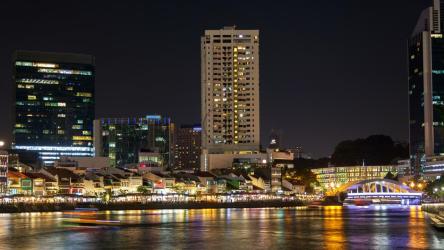 新加坡河夜间延时[4K]