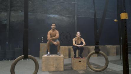 男子和女子跳箱[免费商用]