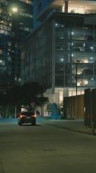 夜游大城市的街道[免费商用竖屏]