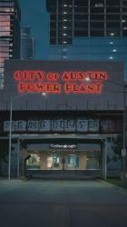 奥斯汀市发电厂前的街道[免费商用竖屏]