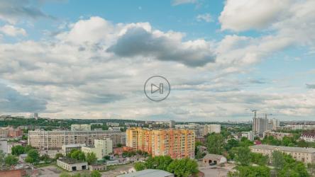 Kharkiv city view from a high point[4K]