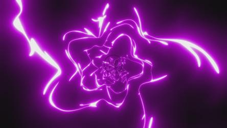 Strange tunnel with wavy walls with reflections[4K]