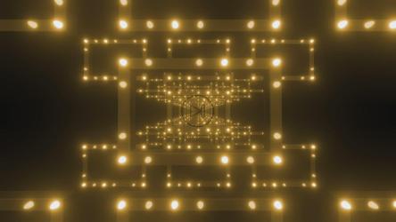 带有橙色光点的矩形框架[4K]