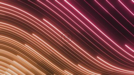 光线表面由粉红色渐变为橙色[4K]