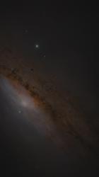 恒星环绕的太空中的棕色星云[免费商用竖屏]