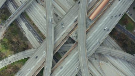 Judge Pregerson Highway, top shot[4K]