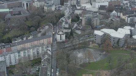 德国城市的冬季，航拍[]