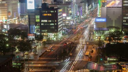 交通繁忙的名古屋街[4K]