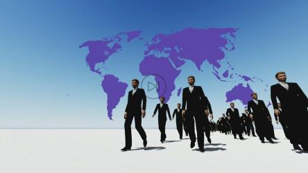 带着世界地图行走的商人[]