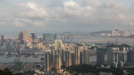 澳门半岛的城市景观时间推移[]