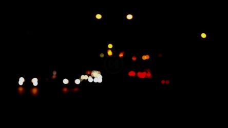 夜间汽车车灯散焦[]