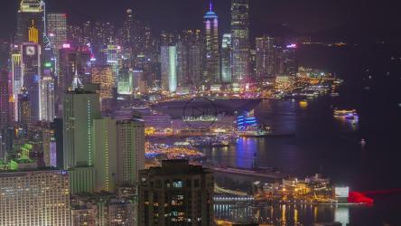 香港城市夜间时间推移[]