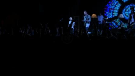 音乐音乐会上的人群跳跃[]