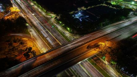 深圳高速路口交通繁忙[4K]