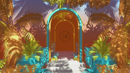 抽象热带结构，3D渲染[]