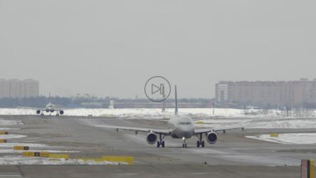 Snow cleared from a runway[]