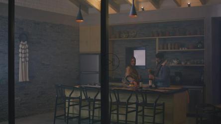 情侣在厨房准备开胃菜[免费商用]