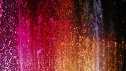 五颜六色的喷泉向上飞溅[4K]
