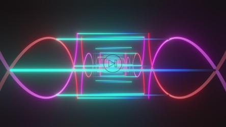 螺旋和霓虹灯线粉彩3D[4K]